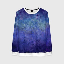 Женский свитшот Абстракция - blue tunnel