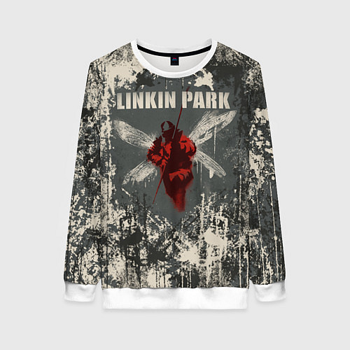 Женский свитшот Linkin Park - Hybrid Theory / 3D-Белый – фото 1