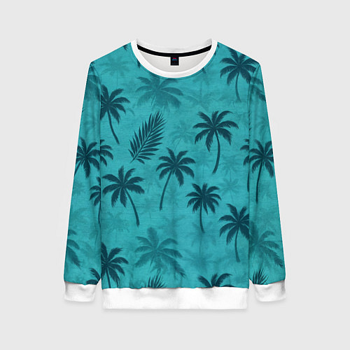 Женский свитшот Гавайский стиль - Томми Версетти / 3D-Белый – фото 1