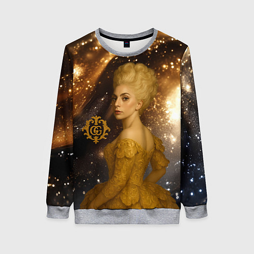Женский свитшот Леди Гага ретро стиль / 3D-Меланж – фото 1
