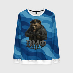 Женский свитшот ВМФ медведь