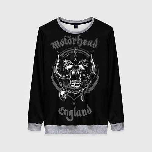 Женский свитшот Motorhead логотип / 3D-Меланж – фото 1