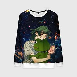 Женский свитшот МаоМао и Лягушонок Пепе - Монолог Фармацевта