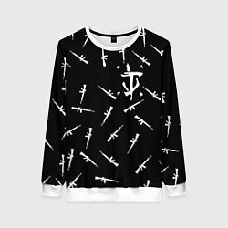 Свитшот женский Doom army, цвет: 3D-белый