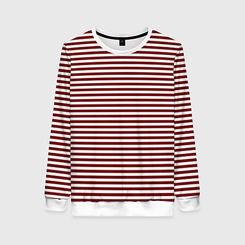 Женский свитшот Тельняшка спецназовца / 3D-Белый – фото 1