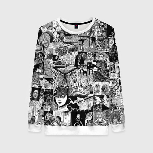 Женский свитшот Horror World of Junji Ito / 3D-Белый – фото 1