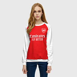 Свитшот женский Аршавин форма Арсеал, цвет: 3D-белый — фото 2