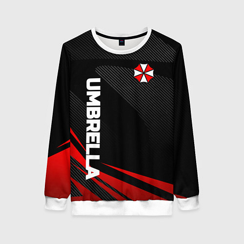 Женский свитшот Umbrella - спорт / 3D-Белый – фото 1