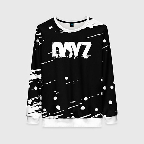 Женский свитшот Dayz брызги красок / 3D-Белый – фото 1