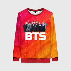 Женский свитшот BTS блестящий фон