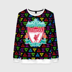 Женский свитшот Liverpool pattern neon