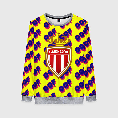 Женский свитшот Monako off / 3D-Меланж – фото 1