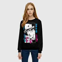 Свитшот женский Джотаро Куджо Джоджо, цвет: 3D-черный — фото 2