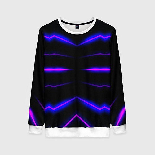 Женский свитшот Color multicoloured neon / 3D-Белый – фото 1