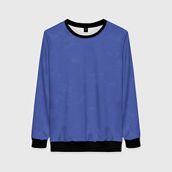 Свитшот женский Ярко синий с текстурой, цвет: 3D-черный