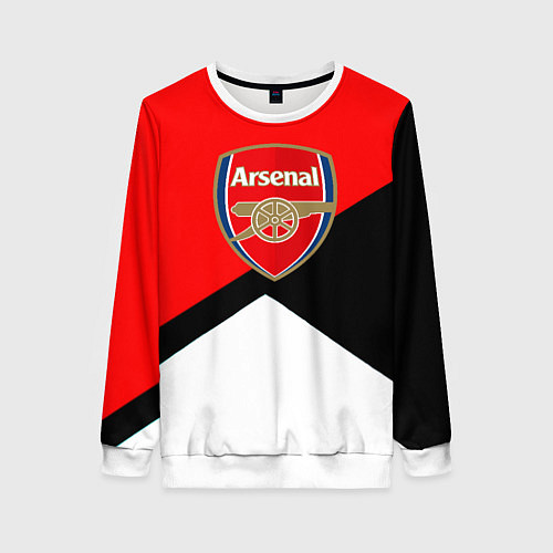 Женский свитшот Arsenal geometry sport / 3D-Белый – фото 1