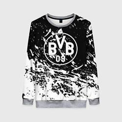 Свитшот женский Borussia белые краски, цвет: 3D-меланж