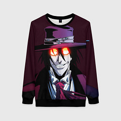 Свитшот женский Hellsing - Алукард, цвет: 3D-черный
