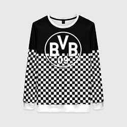 Женский свитшот Borussia шахматная клетка