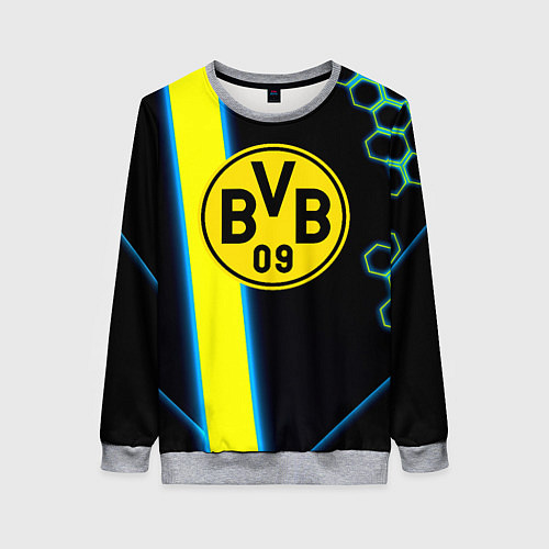Женский свитшот Borussia соты броня / 3D-Меланж – фото 1
