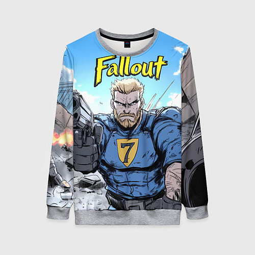Женский свитшот Fallout 7 / 3D-Меланж – фото 1