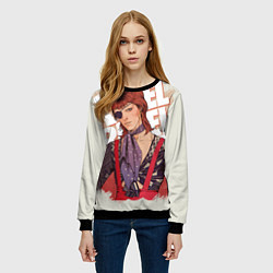 Свитшот женский David Bowie Rebel Rebel, цвет: 3D-черный — фото 2