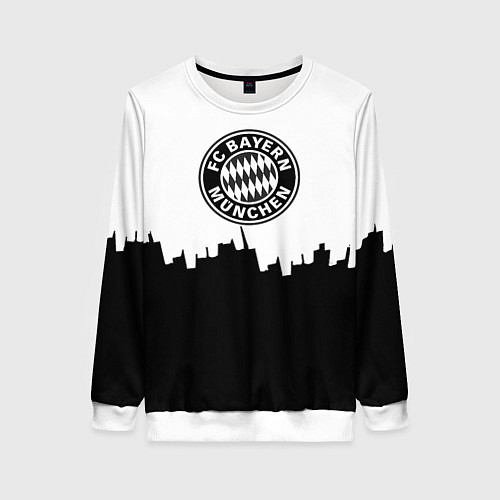 Женский свитшот Bayern Mnchen пиксели / 3D-Белый – фото 1
