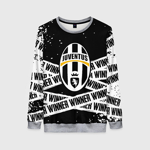 Женский свитшот Juventus подедитель краски / 3D-Меланж – фото 1