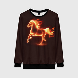 Женский свитшот Огненная лошадь 2026