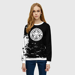 Свитшот женский Лестер сити краски белые, цвет: 3D-белый — фото 2