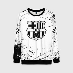 Свитшот женский Barcelona брызги красок, цвет: 3D-черный