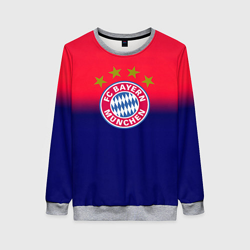 Женский свитшот Бавария Мюнхен градиент / 3D-Меланж – фото 1