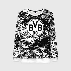 Свитшот женский Боруссиа белые краски, цвет: 3D-белый