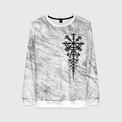 Женский свитшот Вегвизир - компас рун в виде става