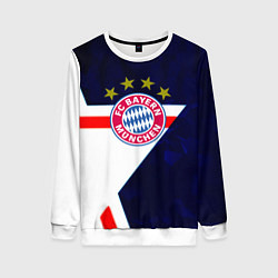 Свитшот женский Бавария звезды геометрия, цвет: 3D-белый