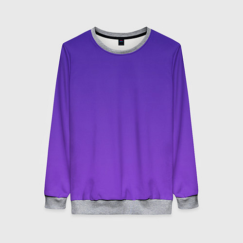 Женский свитшот The color is purple / 3D-Меланж – фото 1