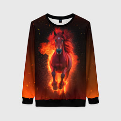 Женский свитшот Огонь а не лошадь