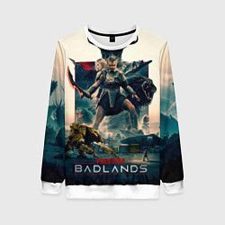 Свитшот женский Персонажи из Хищник планета смерти, цвет: 3D-белый