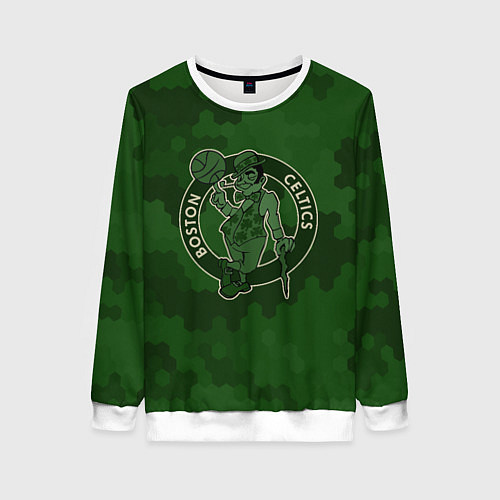 Женский свитшот NBA Celtics camo / 3D-Белый – фото 1