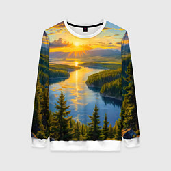Женский свитшот Золотой путь реки