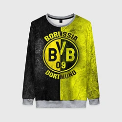 Свитшот женский Borussia Dortmund, цвет: 3D-меланж