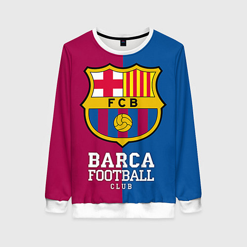Женский свитшот Barca Football / 3D-Белый – фото 1