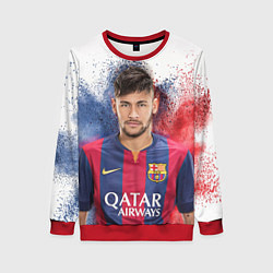 Свитшот женский Neymar FCB, цвет: 3D-красный