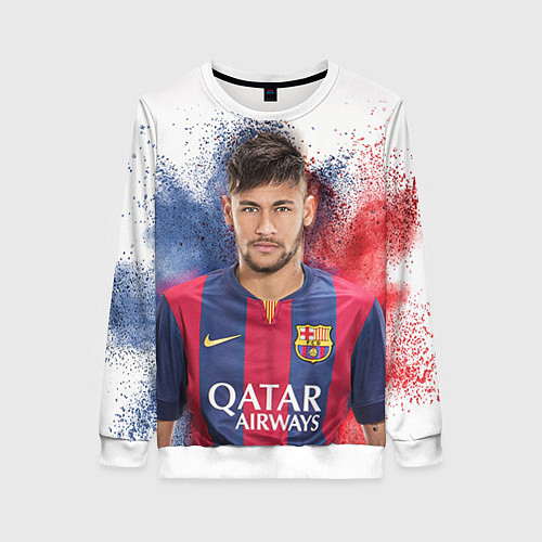 Женский свитшот Neymar FCB / 3D-Белый – фото 1