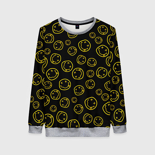 Женский свитшот Nirvana Pattern / 3D-Меланж – фото 1