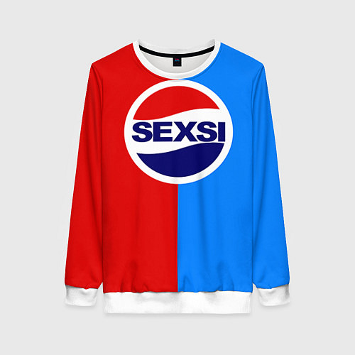 Женский свитшот Sexsi Pepsi / 3D-Белый – фото 1