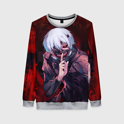 Женский свитшот Токийский Гуль / 3D-Меланж – фото 1