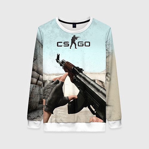 Женский свитшот Counter-Strike: De Dust / 3D-Белый – фото 1