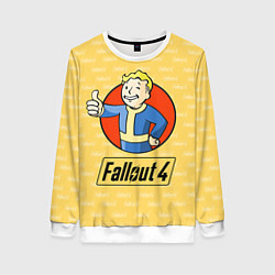 Свитшот женский Fallout 4: Pip-Boy, цвет: 3D-белый