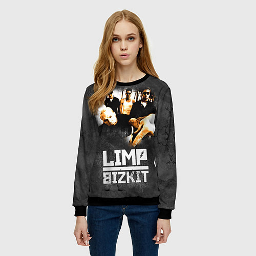 Женский свитшот Limp Bizkit: Rock in to you / 3D-Черный – фото 3